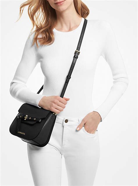 emilia small leather crossbody bag.